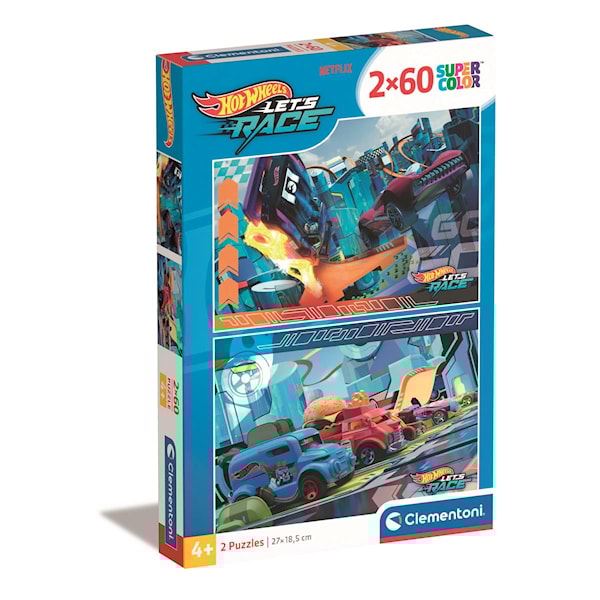 Clementoni Hot Wheels Super Colour Jigsaw Puzzle (2x20)