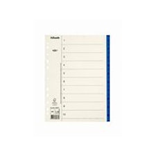 Pappregister 1-10 A4 Blå