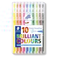 Triplus® broadliner, 10-pack, Plastboks , 0,8 mm fiberspiss