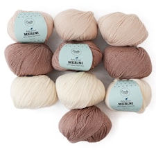 Color Pack Adlibris Merini Garn 50g Teddy Bear Mix 10-pack