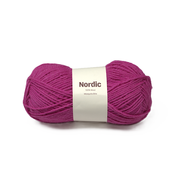 Nordic 100% ull 100 gr Mosquito Bite Fuscia A844 Adlibris