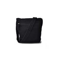Ceannis Crochet Collection Cross Body Bag Black