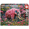 Pussel Floral Elephant 1000 bitar, Educa
