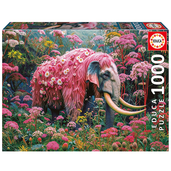 Pussel Floral Elephant 1000 bitar, Educa