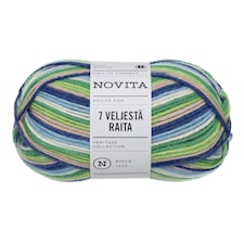7 Bröder Raita Garn Ullmix 100g Finlands blue 975) Novita