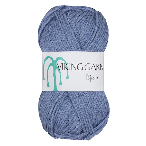 Bjørk 50 g Gråblå 524 Viking Garn