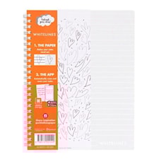 Whitelines Anteckningsblock A5 Wire 60 Blad Linjerad