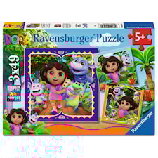 Dora Utforskaren Pussel 3x49 Bitar Ravensburger