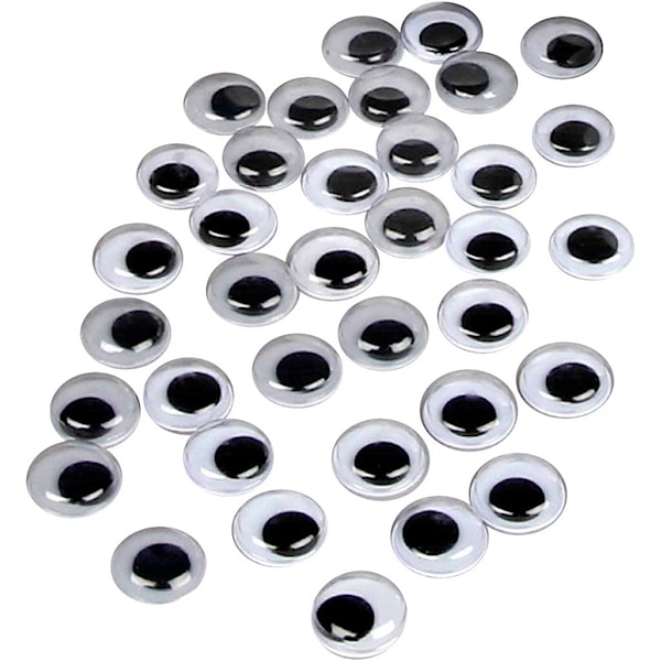 Liikkuvat silmät, halk. 10 mm, liimattavat, 1000kpl