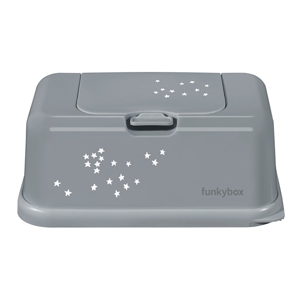 Funkybox till våtservetter, Little Stars, Grey