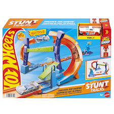 Hot Wheels Stunt Tracks Corkscrew Jump Champion