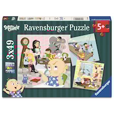 Pussel Super Charlie 3x49 bitar, Ravensburger