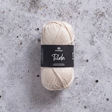 Tilda Garn Bomullsmix 50 g beige 505 Svarta Fåret