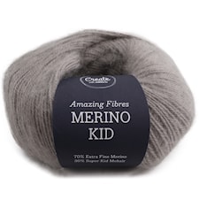 Adlibris, Merino Kid, 50 g, Light Grey Melange A509