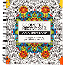 Målarbok Antistress Geometric Meditations, 64sidor