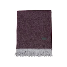 GANT Home Oxford Pledd Resirkulert bomull/Lammeull/Polyamid 130x180 cm Purple Fig