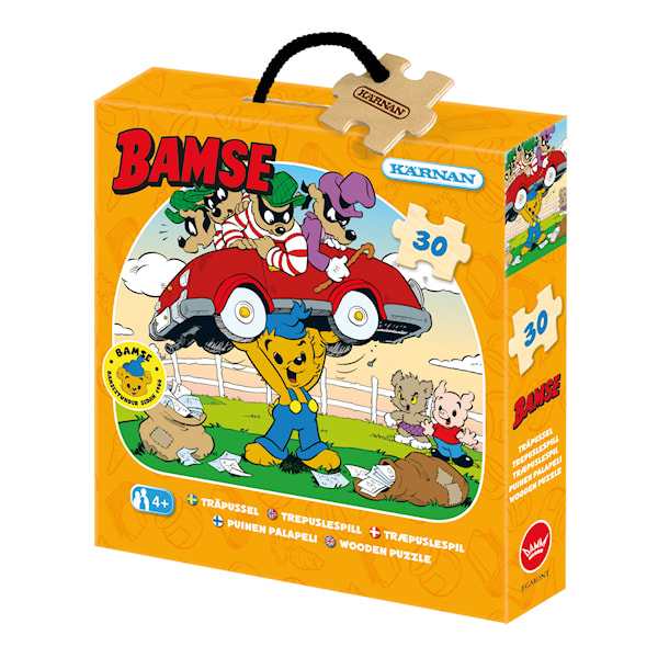 Bamse SkurkBarnpussel TräBarnpussel 30 Bitar Kärnan