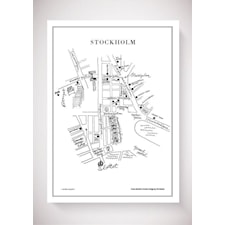 Olle Eksell Stockholm Poster 50x70 cm