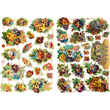 Bokmärken Blommor 16,5 x 23,5 cm 2 ark