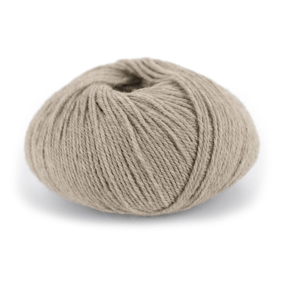 Du store Alpakka Wool Garn Ullmix 50 g Lys Beigemelert 505