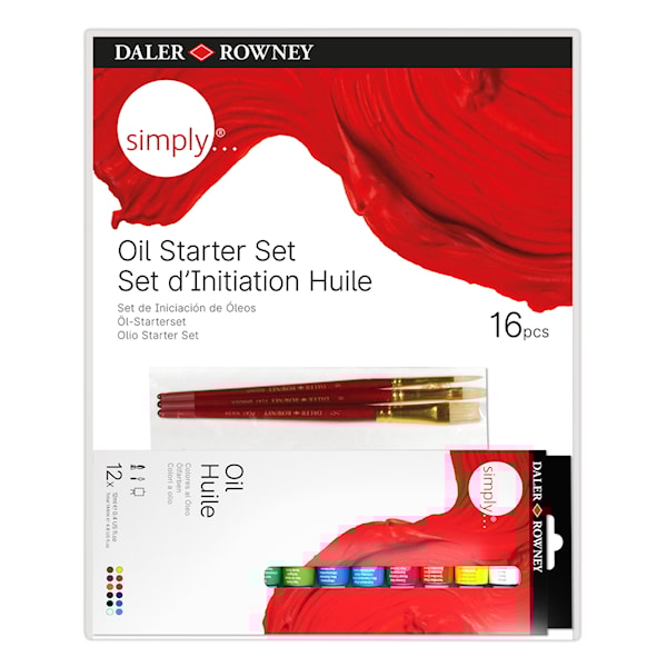 Oljemaling Startsett Simply 16-pack