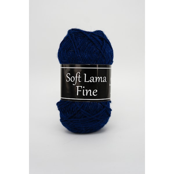 Svarta Fåret Soft Lama Fine Garn Babylama 50g mörkblå 968
