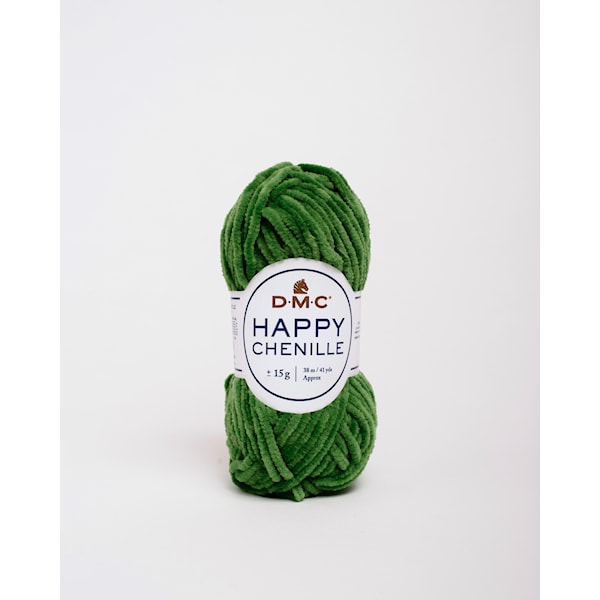 Happy Chenille Virkgarn 15 g Grön DMC