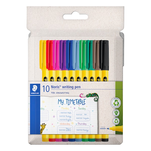 Noris Fineliner 0,6 MM 10-pakning Staedtler