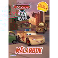 Målarbok Bilar med klistmärken Kärnan