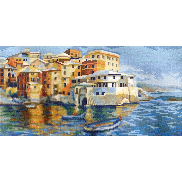 Broderikit tyst hamn 28x14 cm RTO