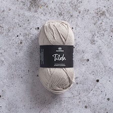 Tilda Garn Bomullsmix 50 g Beige 524 Svarta Fåret