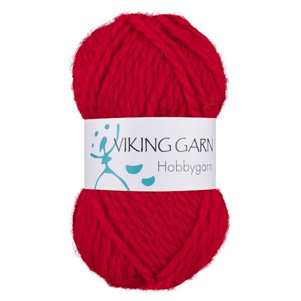 Hobbygarn 50 g Rød 950 Viking Garn