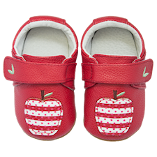 Lädersko ClassicZ Apple Red Strl 21/22, Rose et Chocolat