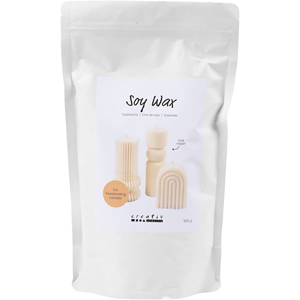 Soyavoks, Til frittstående stearinlys, creme, 500 g/ 1 pk.