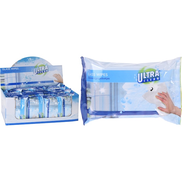 Wipes, Glassrengjøring, 50 stk.