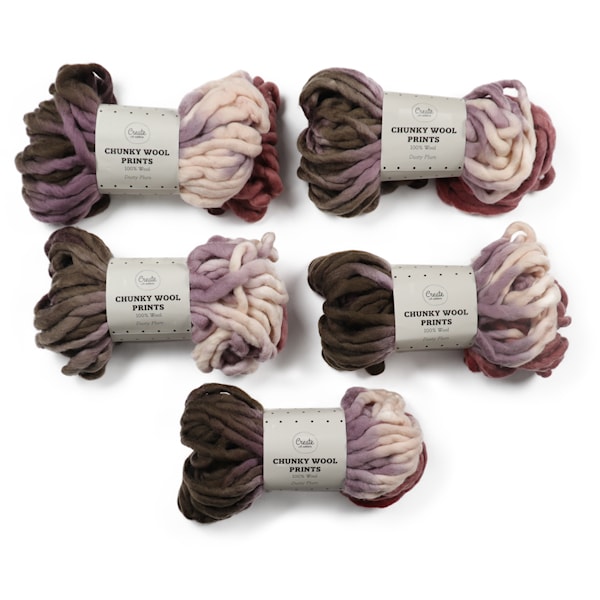 Adlibris Chunky Wool Lanka 200g Dusty Plum B074 5 kpl