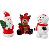 Minifigurer, jultomte, ren och snögubbe, H: 35 mm, L: 10 mm, 3 st./ 1 förp.