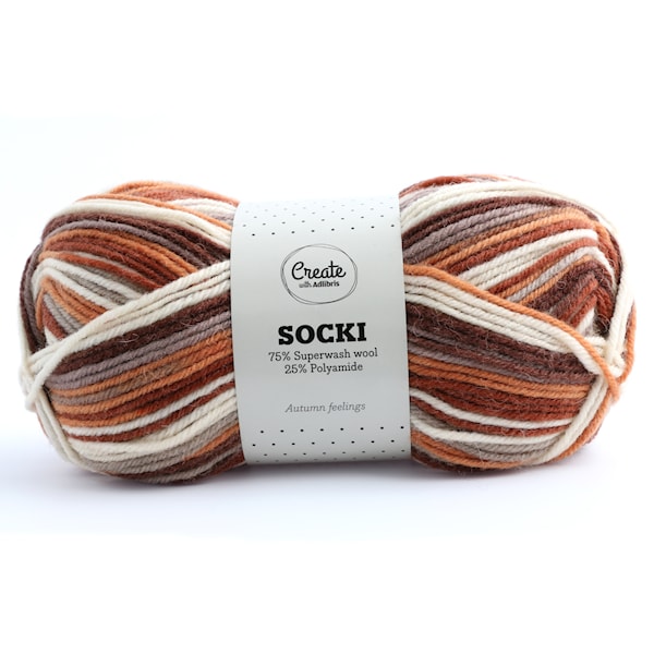 Adlibris Socki lanka Ullmix 100g Autumn Feelings B001