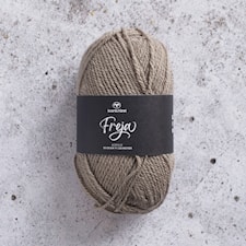 Freja Garn Akryl 50 g ljusbrun melange 23 Svarta Fåret