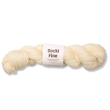 Socki Fine DIY Garn Ullmiks 100 g Undyed A732 Adlibris