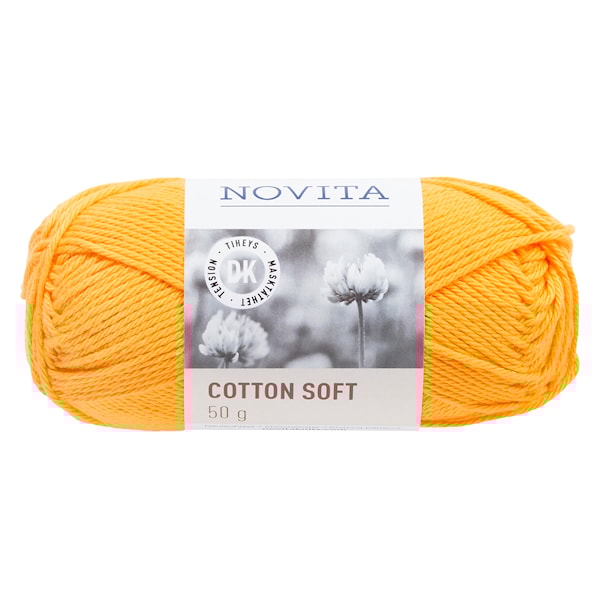 Novita Cotton Soft Bomullsgarn 50 g solsikke 269