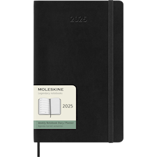 Kalender 2025 Classic Soft 12M Week Note Large Svart Moleskine