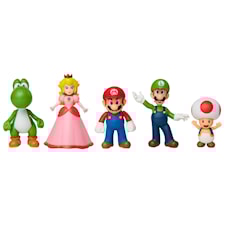 Super Mario Limited Articulation Figurer 5-Pack Mario med Vänner
