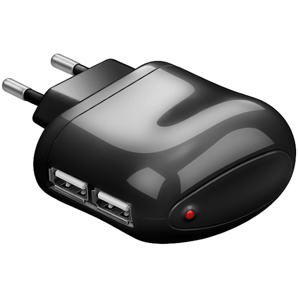 USB lader 2,0A Dobbel