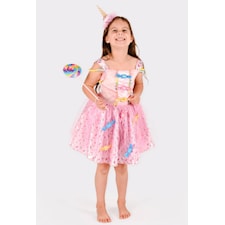 Godisklänning med accessoarer 122-128 cl Den goda fen