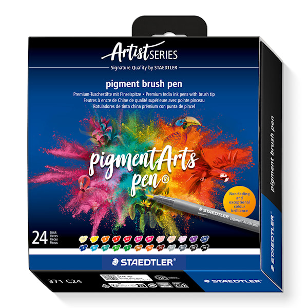 Brush Pen Pigment 24-pack Staedtler