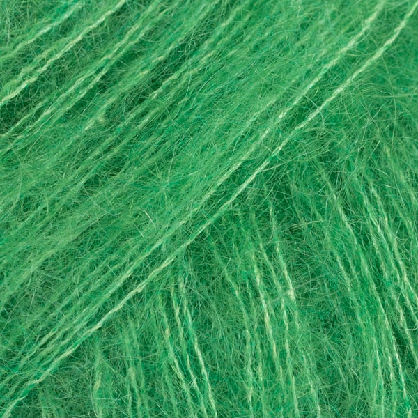 Kid- Silk Uni Color Garn Mohair Silke 25 g parrot green 48 Drops