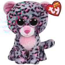 TY Tasha, Grå leopard, 15 cm