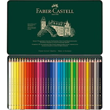 Polychromos värikynät peltirasiassa 36 väriä Faber-Castell