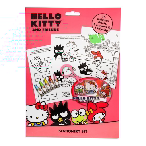 Aktivitetsblad A4 med Konvolutt Hello Kitty